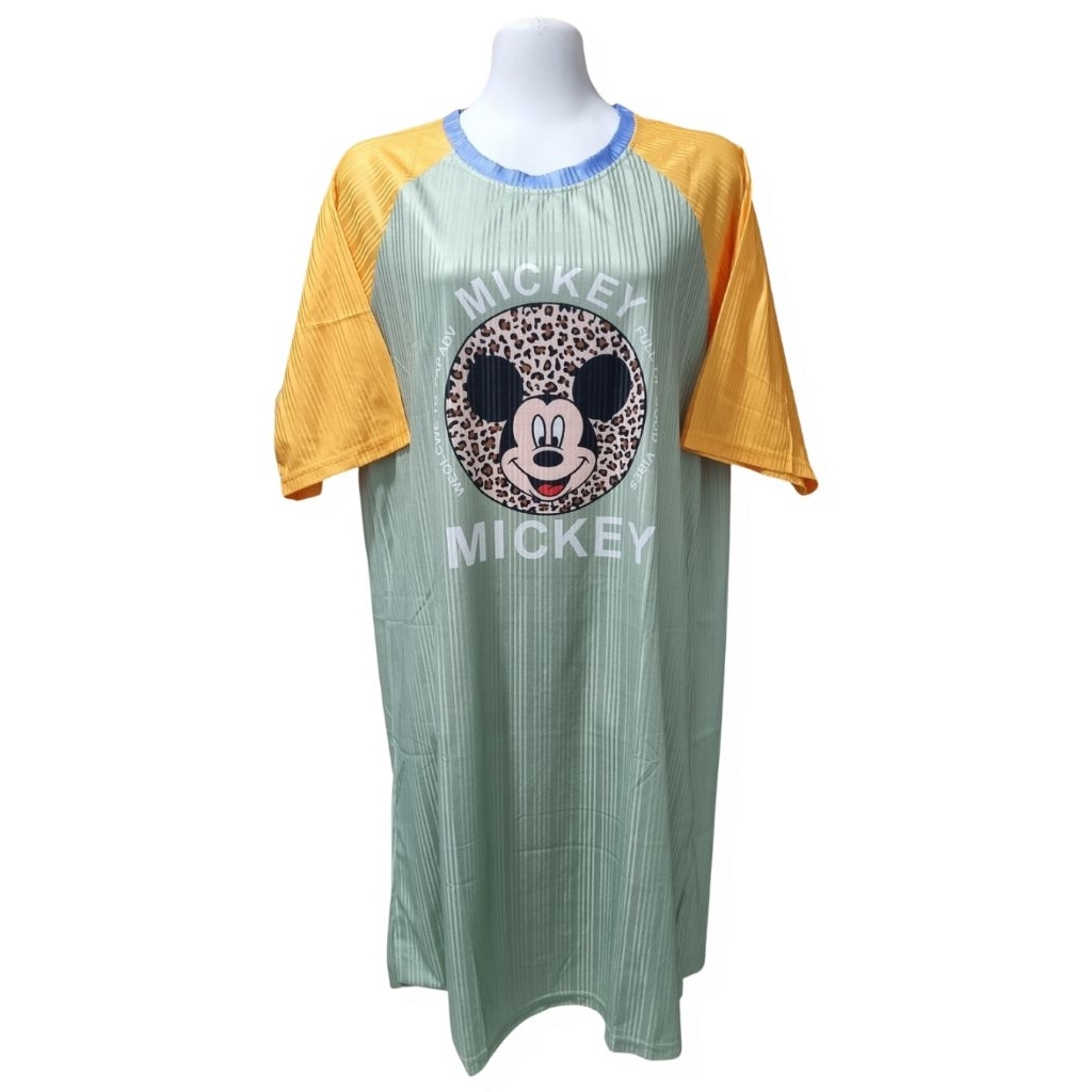 Daster Baju Tidur Wanita Piyama Soft Oversize Mickey Mouse