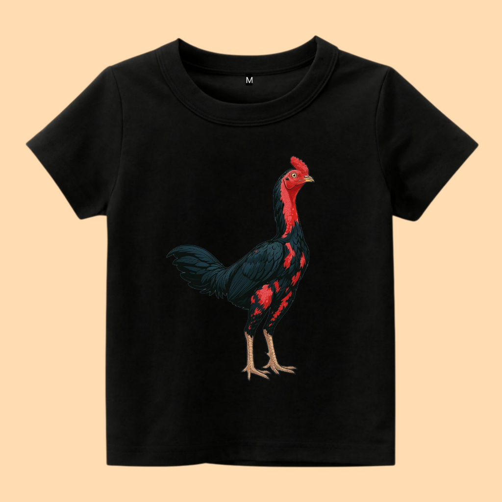 Baju kaos anak gambar Ayam Bangkok