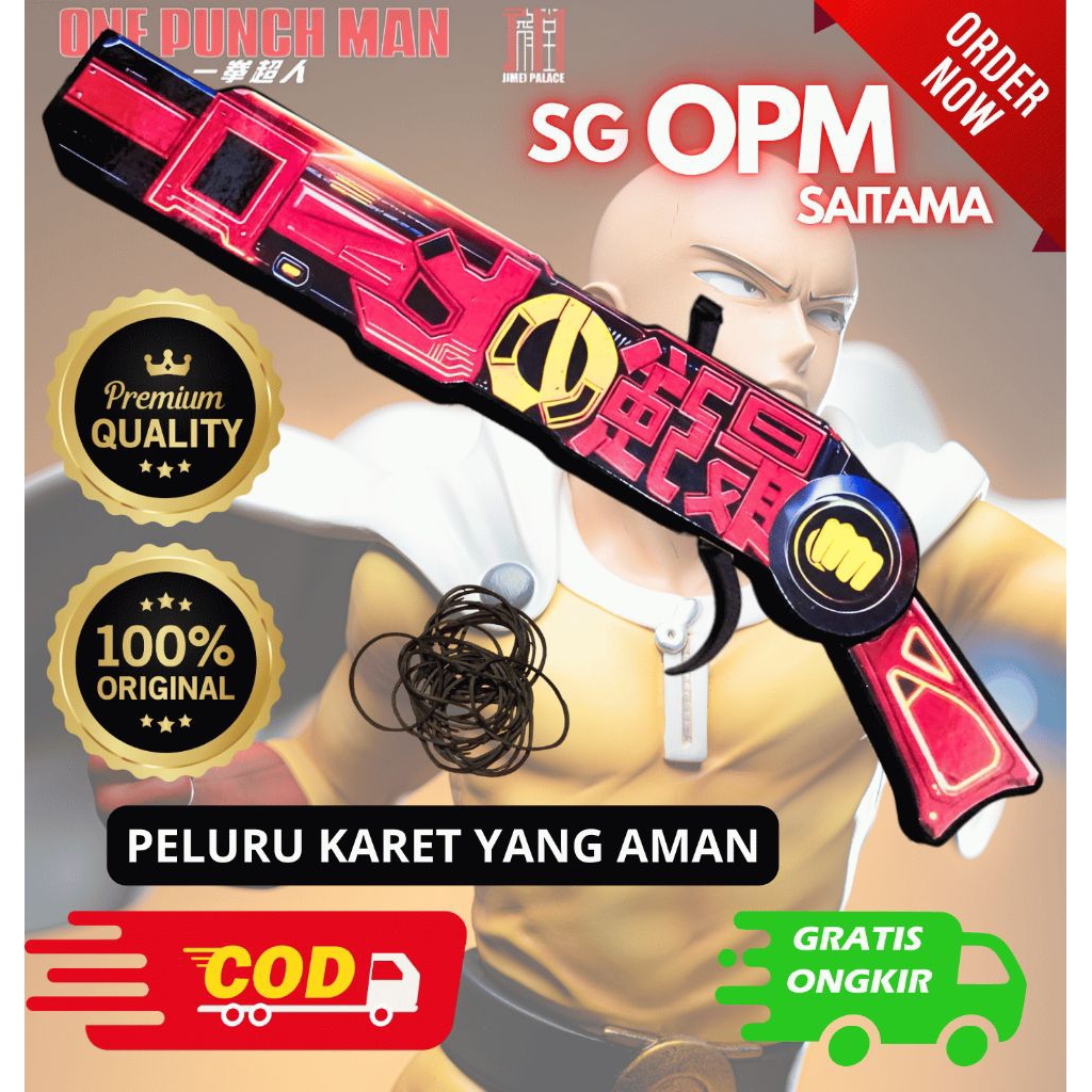 MAINAN VIRAL FF TEMBAKAN SG OPM SAITAMA KAYU ORIGINAL