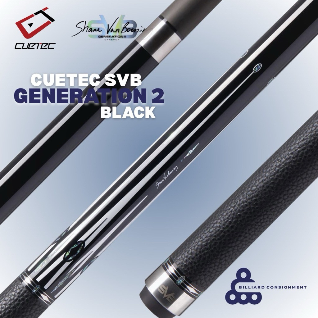 (PASTI ORI) Cuetec SVB Gen 2 - SVB Generasi 2 - SVB Inlay Abalone - Stick SVB Gen 2 - Stick Billiard