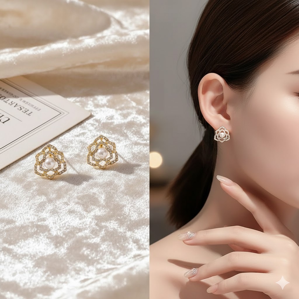 [COD] BlackPing Anting Mutiara - Fashion Korea Style - Anting Tindik - Aksesoris Wanita