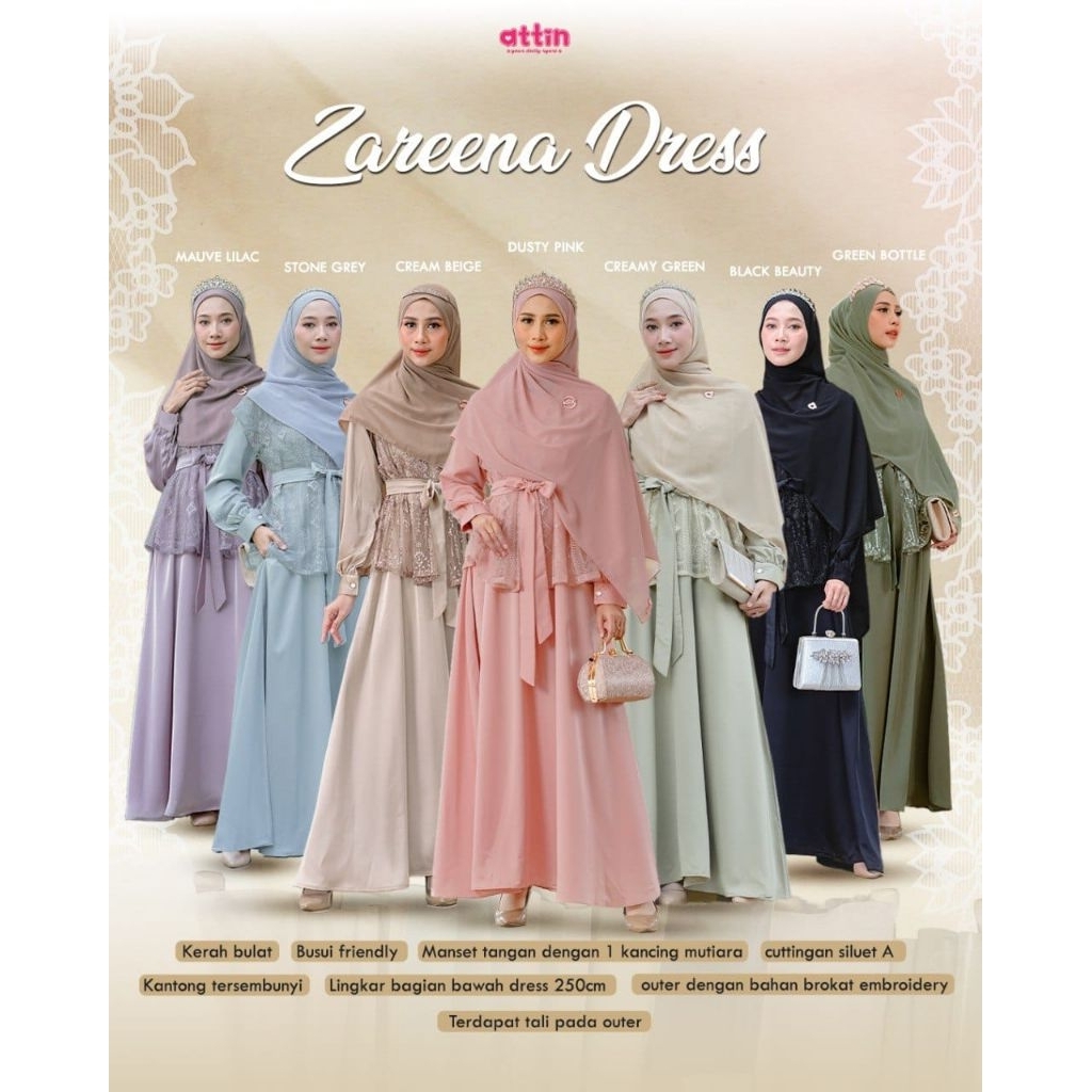 Gamis Zareena Dress By Attin Hijab
