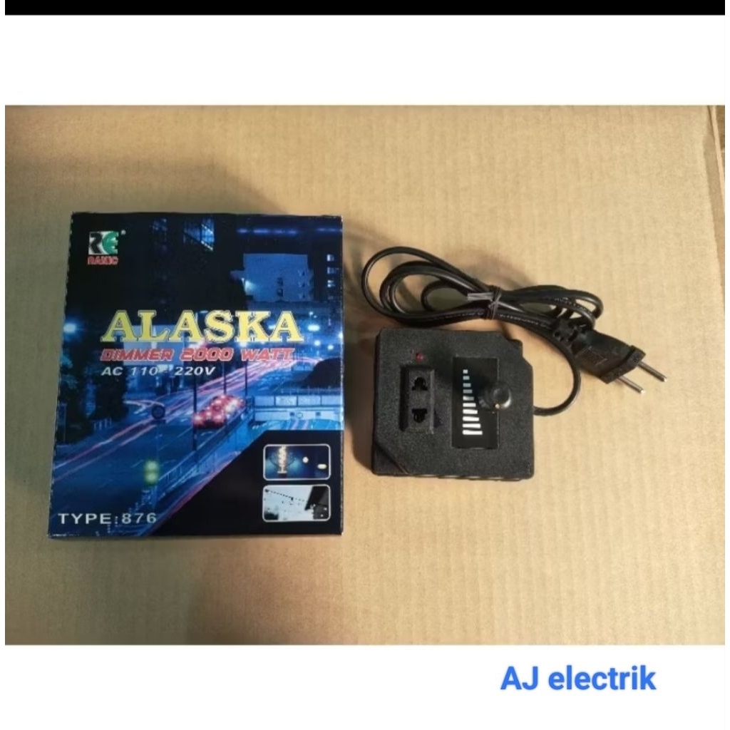 Dimmer 2000Watt Pengatur Kecepatan Gerinda Dinamo.