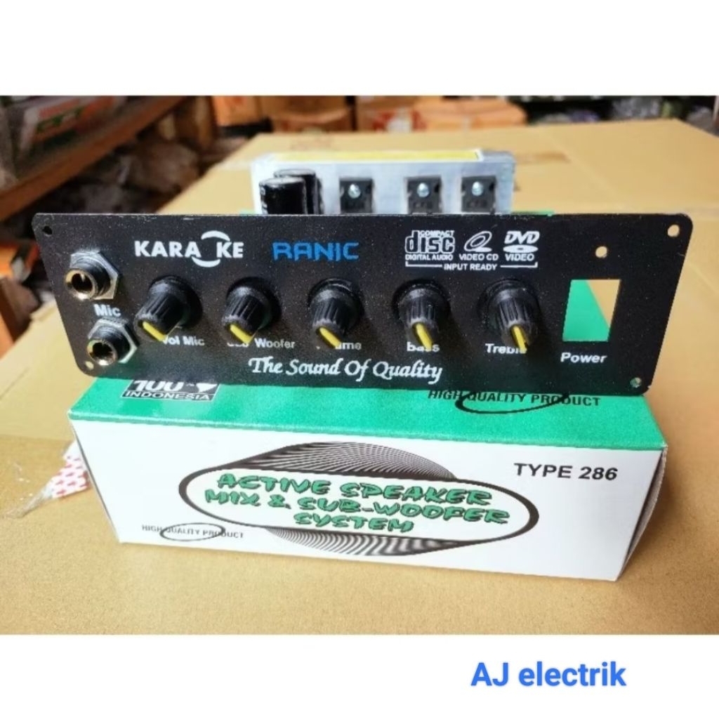 KIT Aktif Speaker Stereo Karaoke Plus Subwoofer