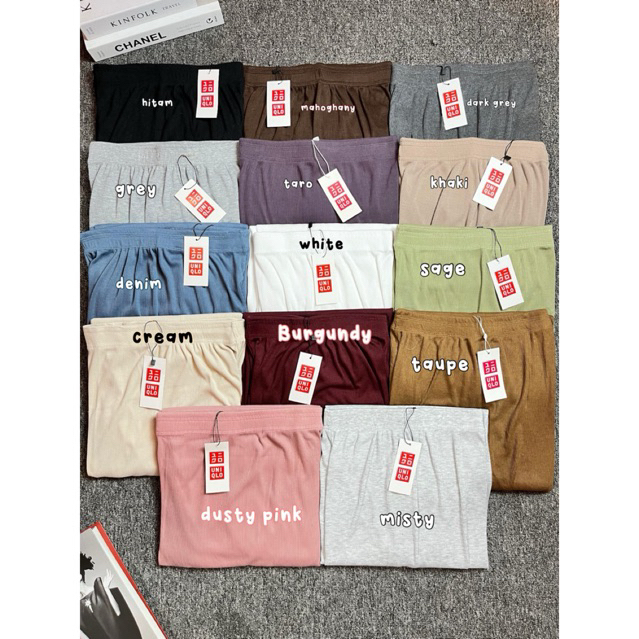 Celana Panjang Kulot Uniqlo RIB UNISEX