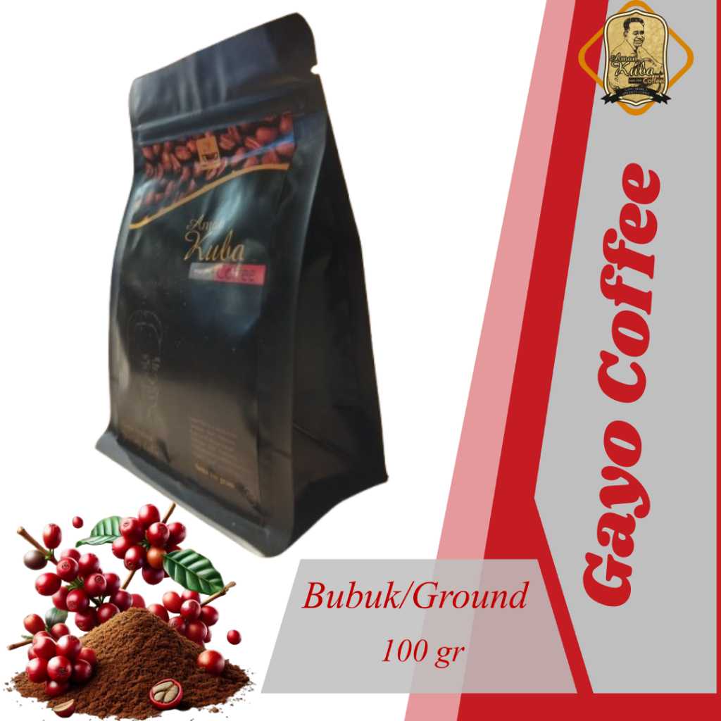 Kopi Gayo Aceh Arabika/Robusta Murni 100% Biji/Bubuk 100gr