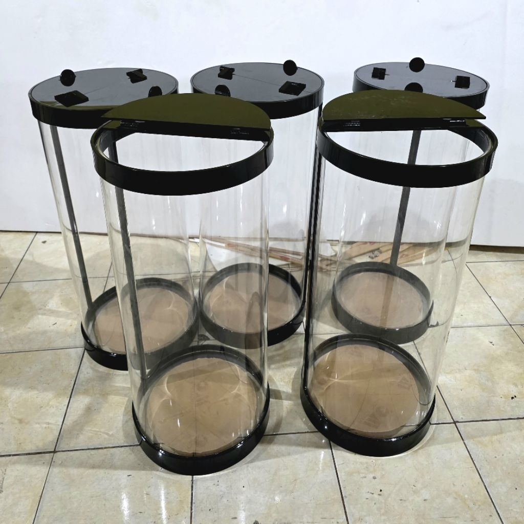 Tabung Auqarium Es buah D30 T70 cm 47 liter Tutup Full Warna Plus PAPAN NAMA