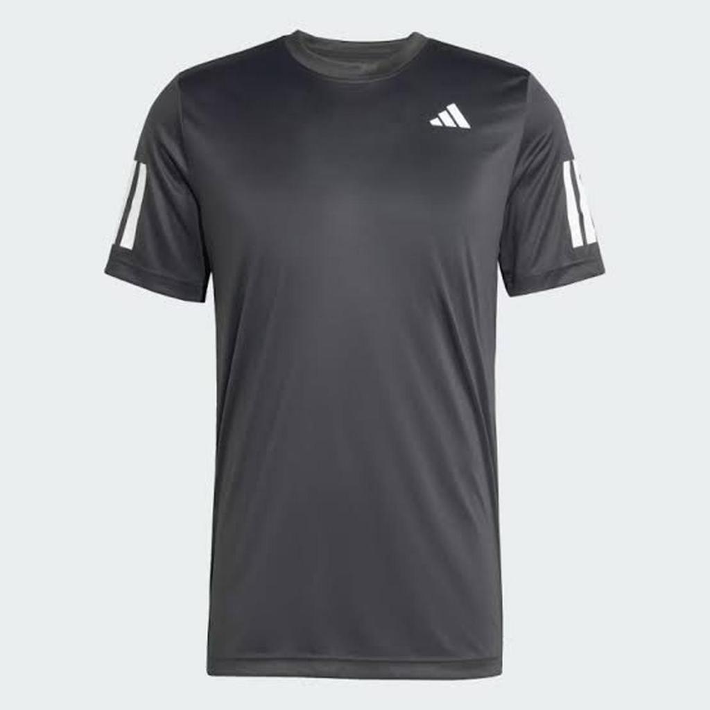 Terlaris Baju Tenis Padel Adidas Tennis Club 3Stripes Tee Black JG0978