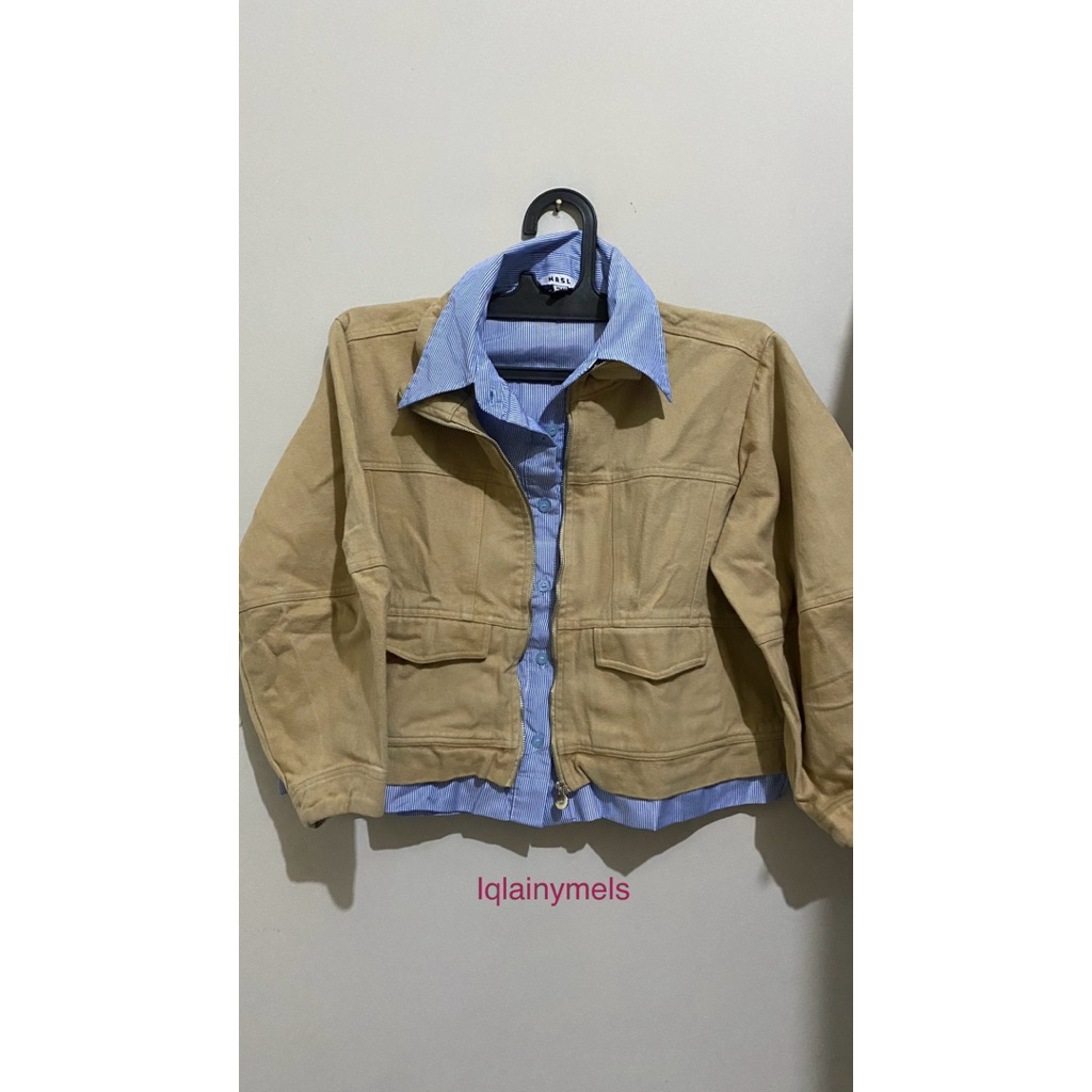 Preloved NASL Khaki Jacket Layer Blue