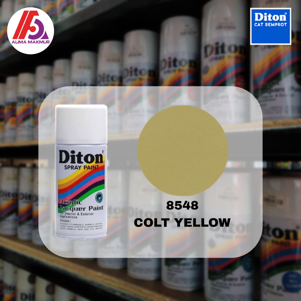 Diton Acrylic 8548 Colt Yellow 300cc / Pilok Diton Colt Yellow / Pilok Cream / Cat Semprot Cream