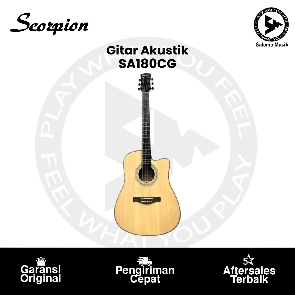 Gitar Akustik Scorpion SA180CG Series Original Varian