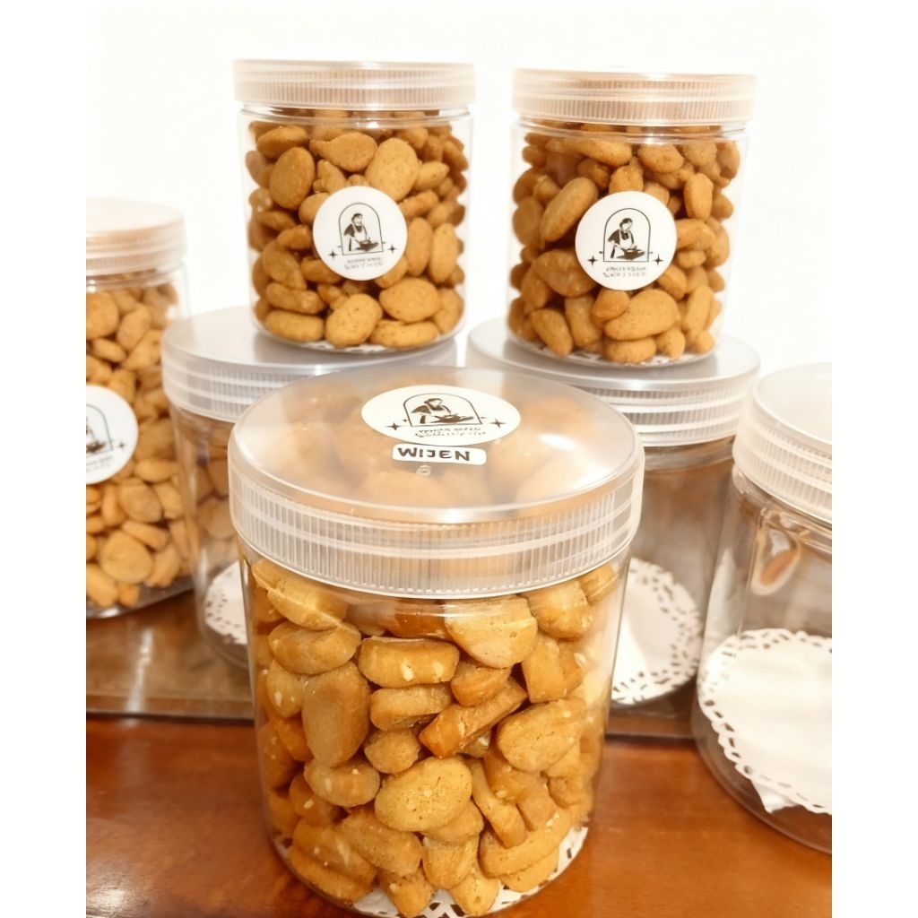 Biji Ketapang Wijen Premium|Ukuran 600ML|Berat 400gr|Toples|Homemade