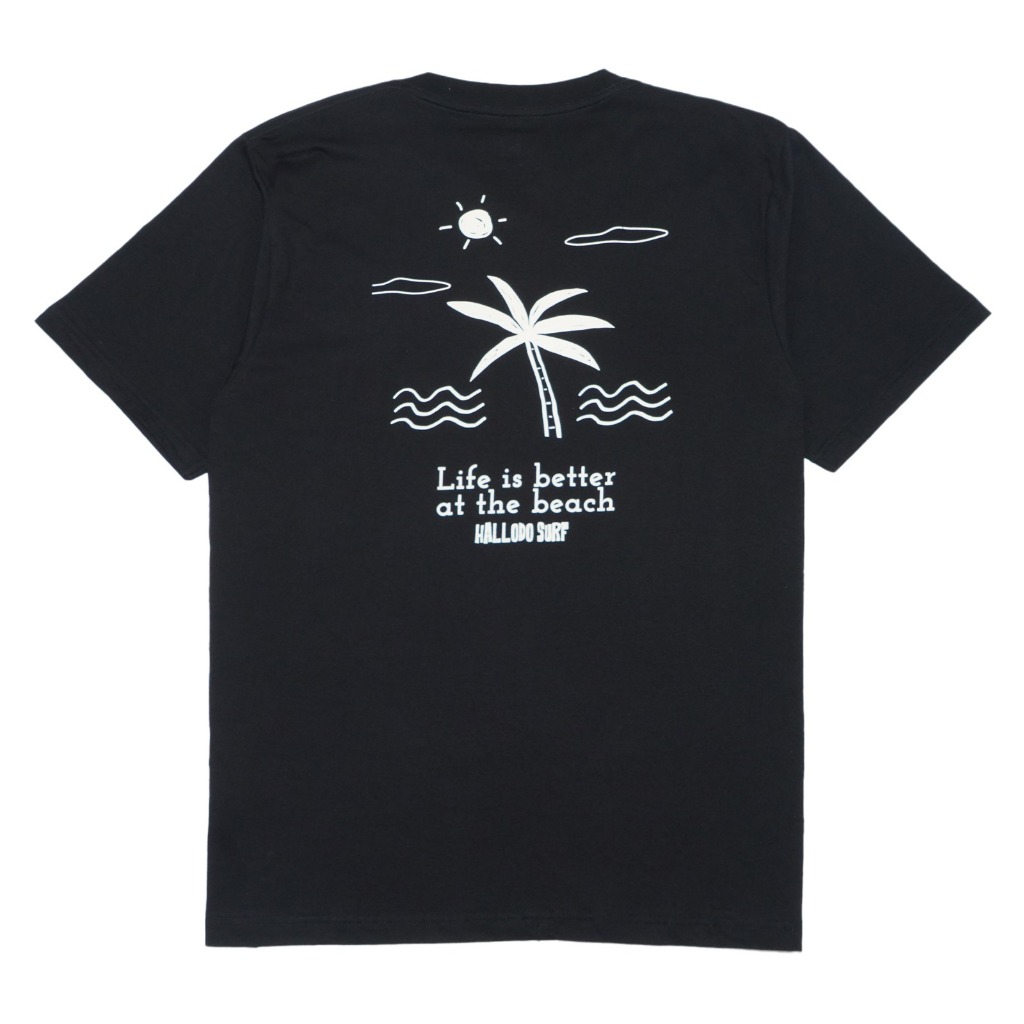 Hallodo Surfing T-shirt Surfside Classic 100% Original - Kaos Surf Pantai Pria Branded
