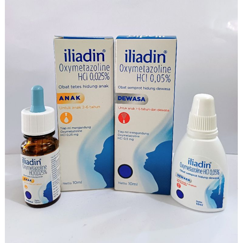 Iliadin Dewasa 10ml Semprot Hidung untuk Membantu Melegakan Hidung Tersumbat
