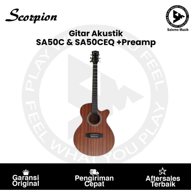 Gitar Akustik Scorpion SA50C Series Original Varian