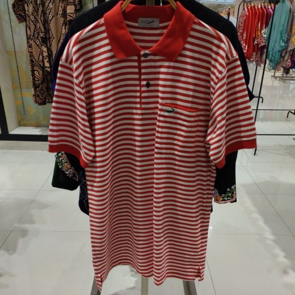 Crocodile polo bergaris kaos polo crocodile