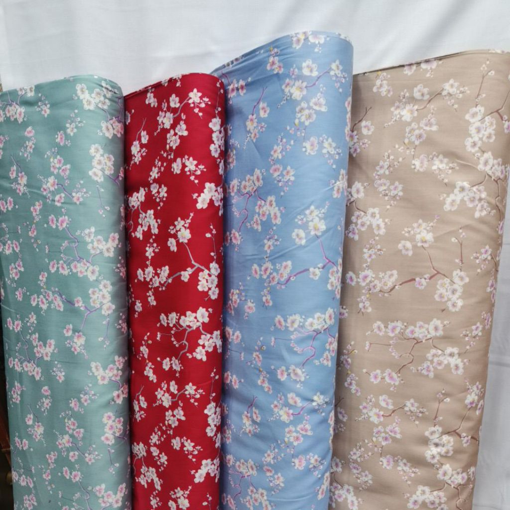 Katun Jepang Motif Bunga Sakura | Japan Design by Tokai Senko