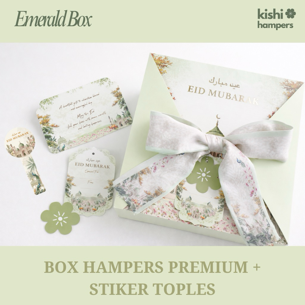 Box Hampers Lebaran FREE STIKER TOPLES | Hampers Lebaran | Stiker lebaran | Box hampers premium