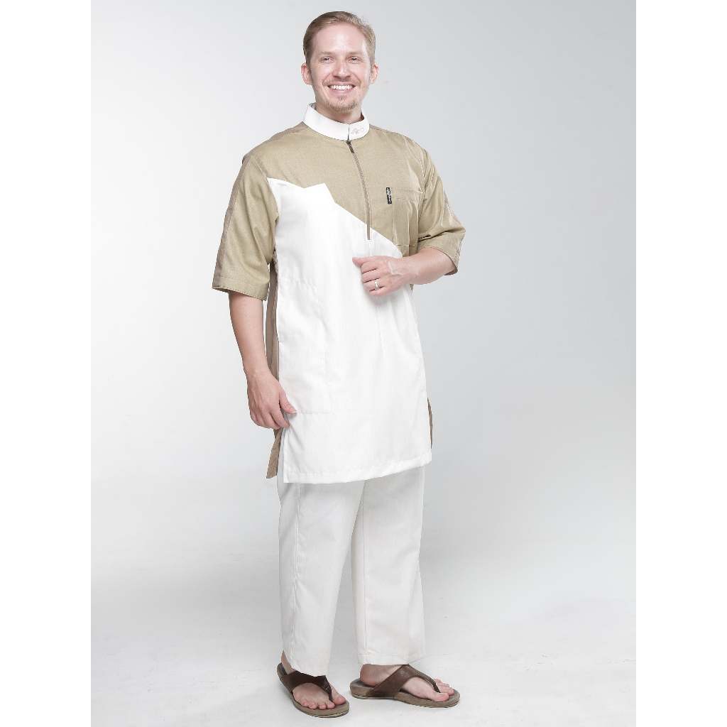 KAMILIANO GOLD 002 – CREAM KURTA LENGAN PANJANG