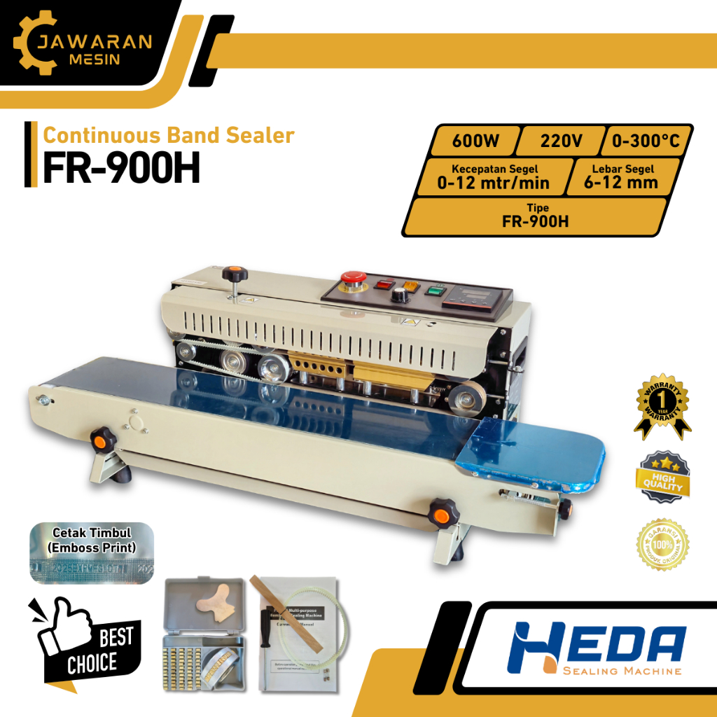 Mesin sealer otomatis ( Continuous band sealer ) Segel plastik / Horizontal || COD