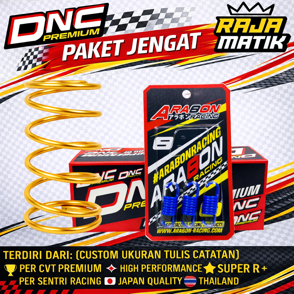 Paket Jengat Per Sentri Racing + Per CVT Mio Sporty Mio Soul Mio Karbu