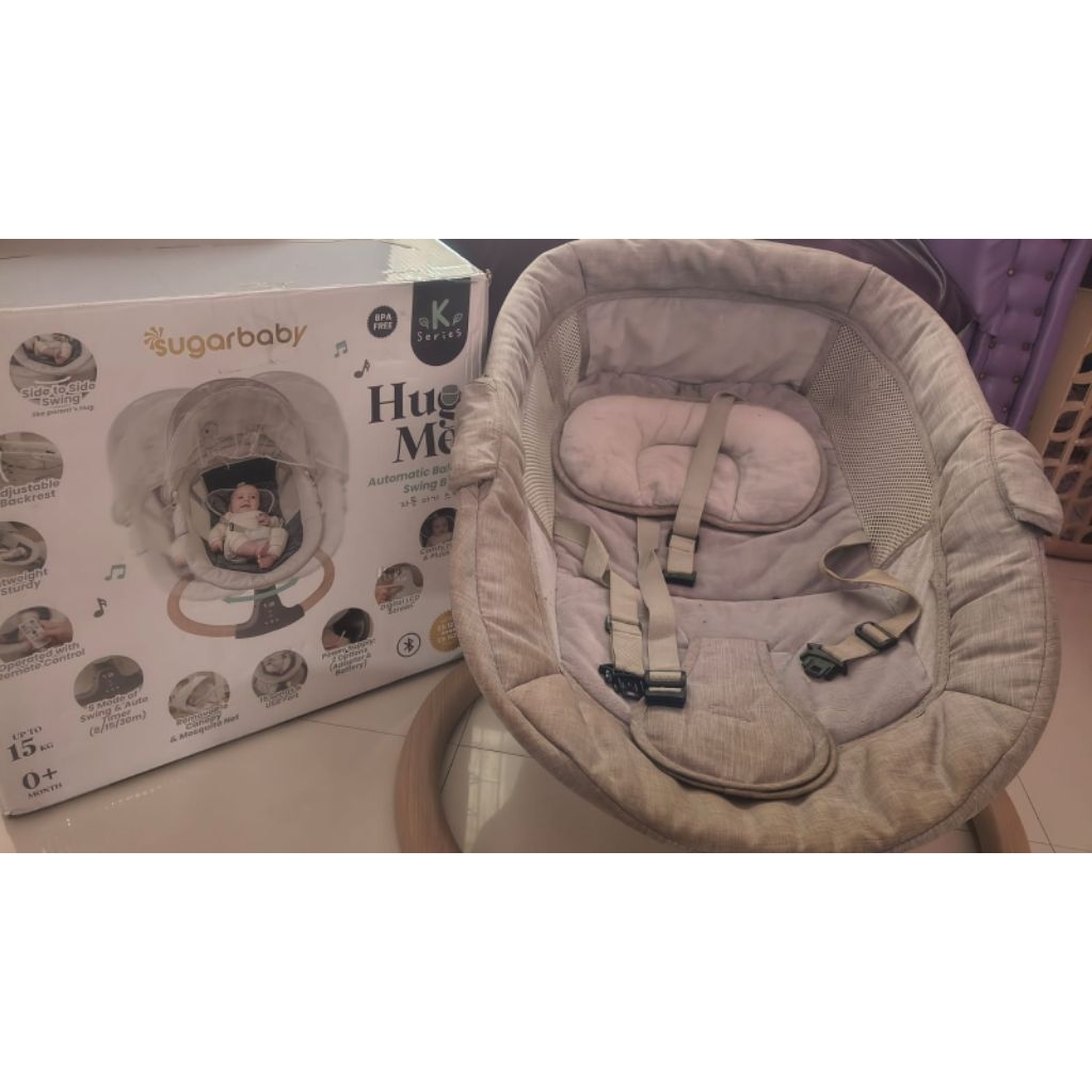 sugarbaby automatic baby swing bed