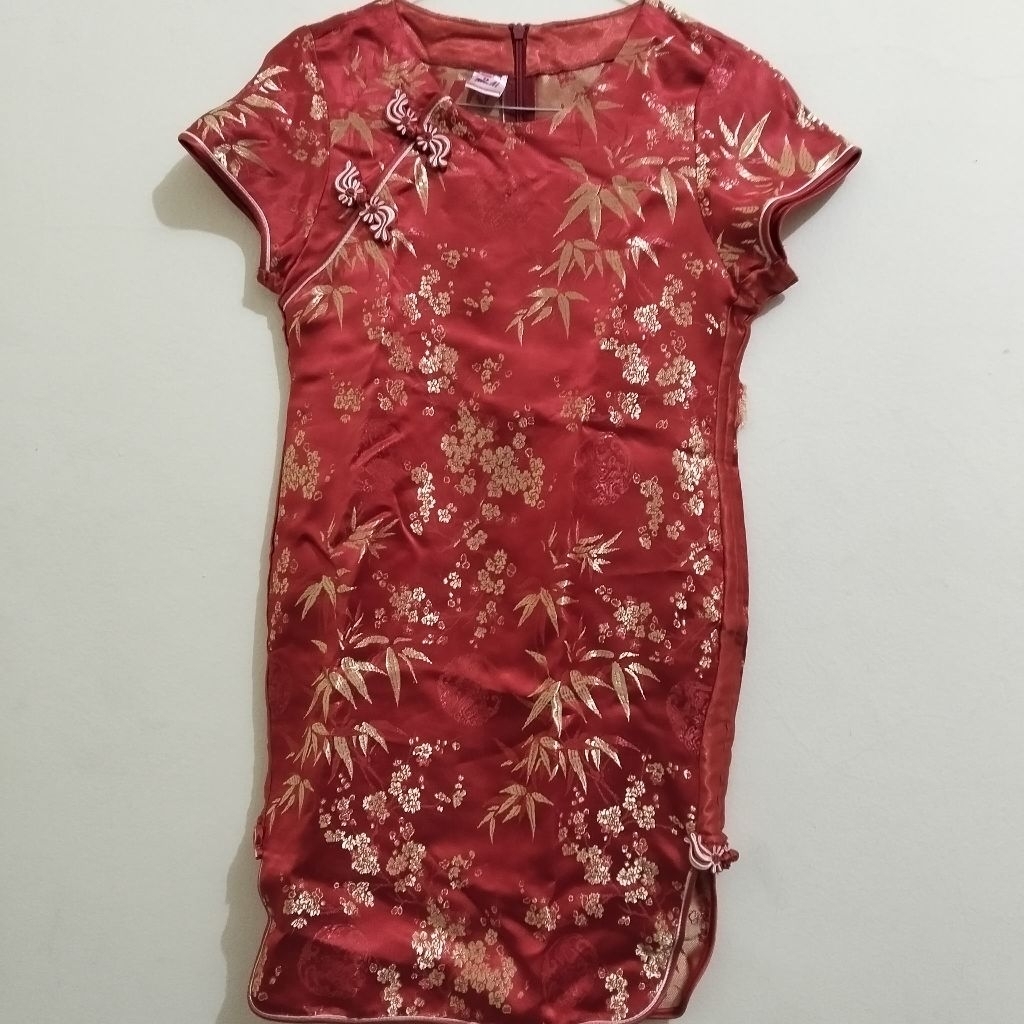 preloved setelan rok cheongsam anak & dress cheongsam anak