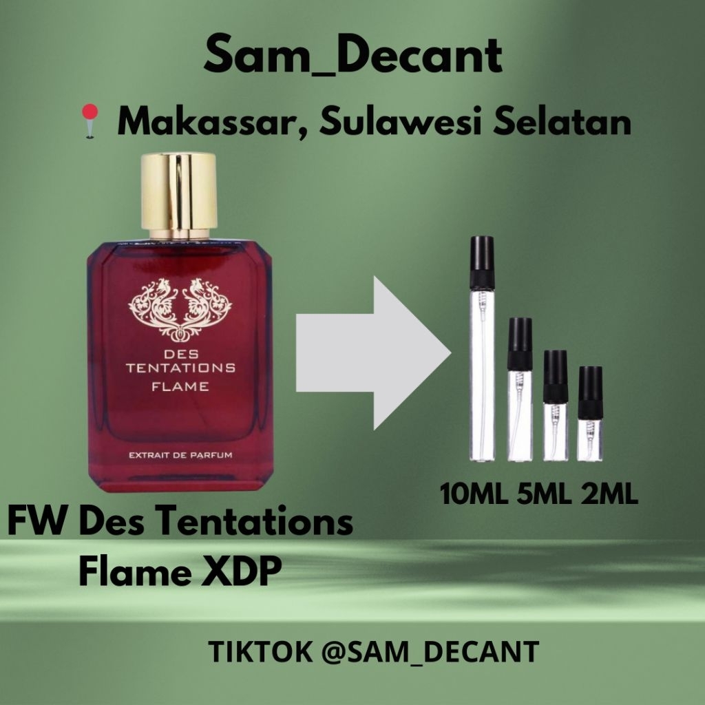 Decant Fragrance World Des Tentations Flame