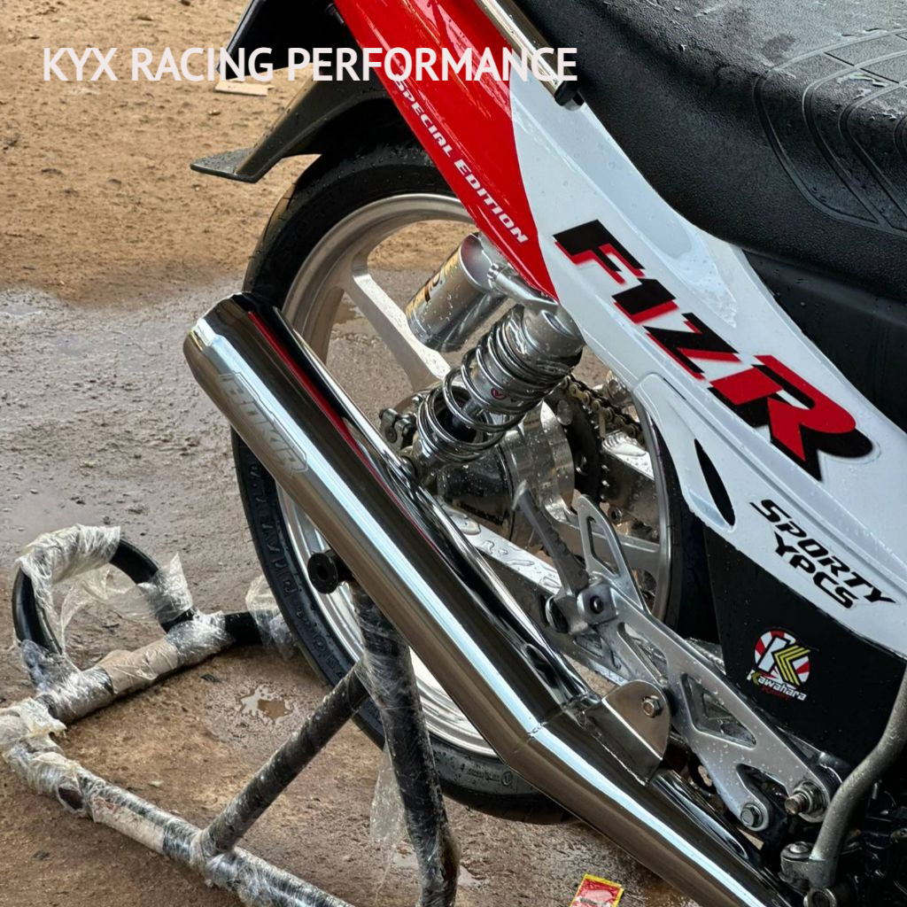 KYX RACING Knalpot Bokir FIZR YAMAHA FIZR Bobokan Nuklir Suara Pedes PNP