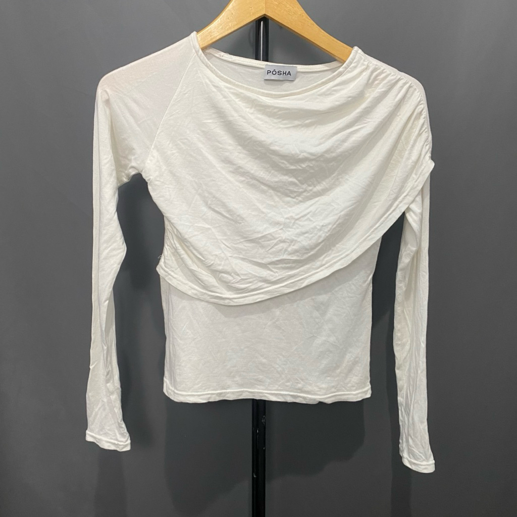 prelove atasan baju top white bw mewah undangan bisa harian bisa