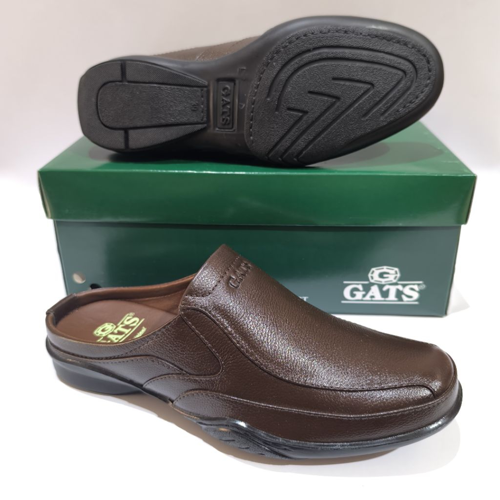 SEPATU SLIP-ON PRIA GATS GB-8801 BUSTONG LEATHER ORIGINAL