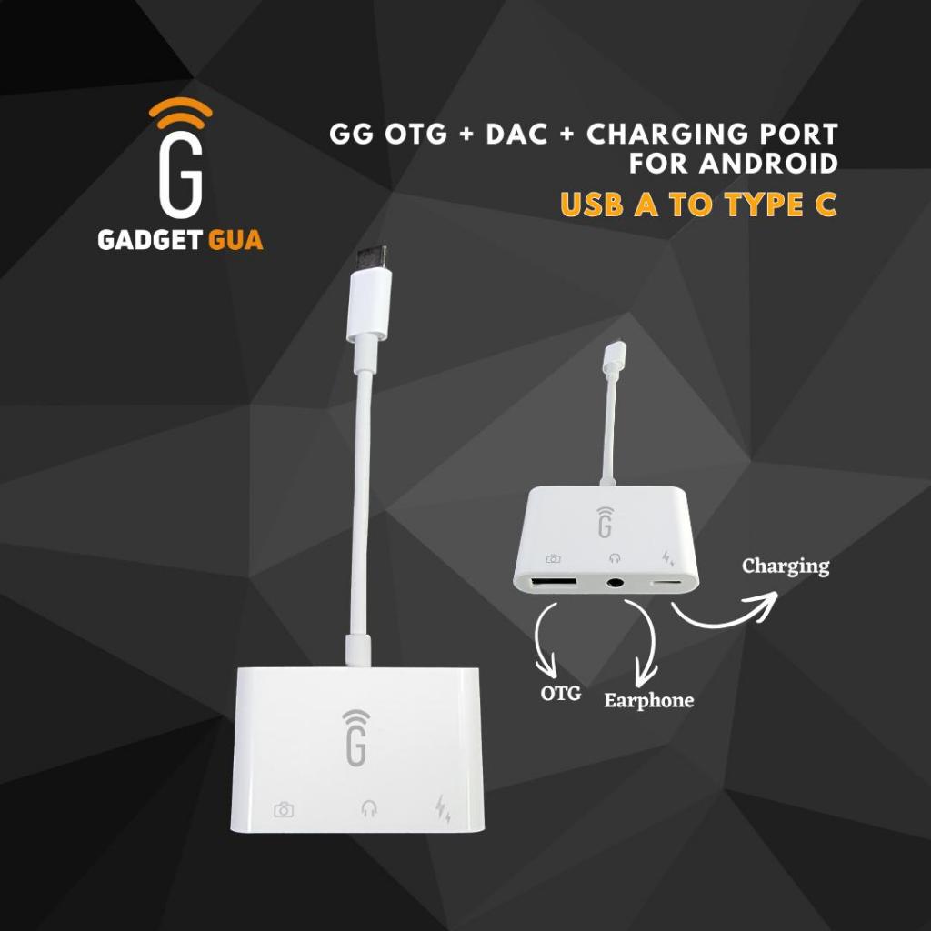 GG OTG Type C + DAC + TYPE C (with Charging Port)