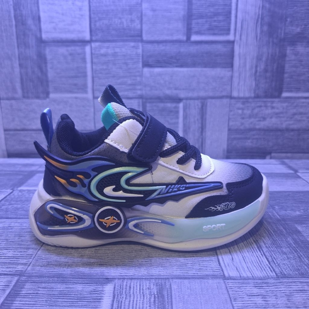 Sepatu Anak Laki-Laki Nike Fire C88 Black / Grey (27-32)