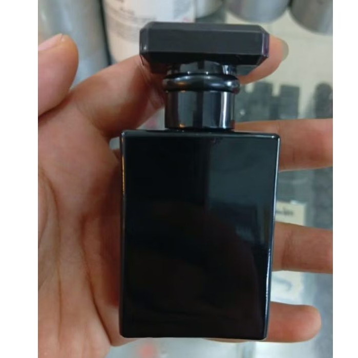 botol parfum full black 35cc botol unik botol cantik