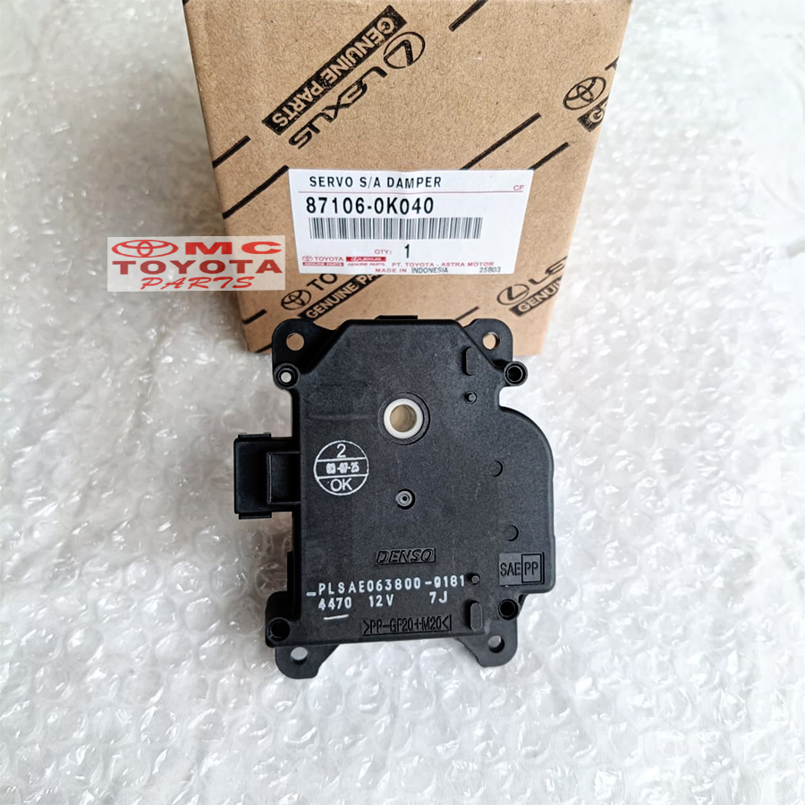 Motor Servo AC Dinamo Corolla Altis Kijang Innova Fortuner Hilux Original Toyota 87106-0K040 Servomo
