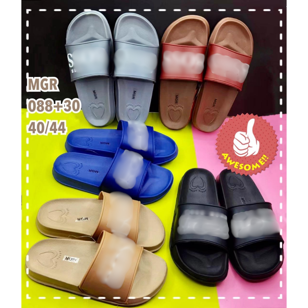Sandal Selop Karet Laki Cowok MGR Mokaya (088+30) (088+29) (Size 40/44)