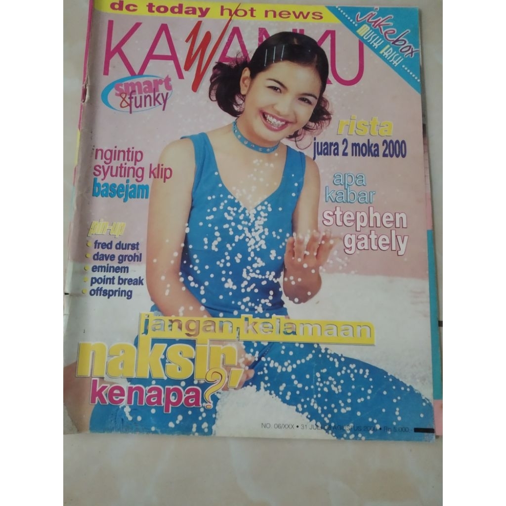 Majalah KAWANKU tahun 2000 cover Rista