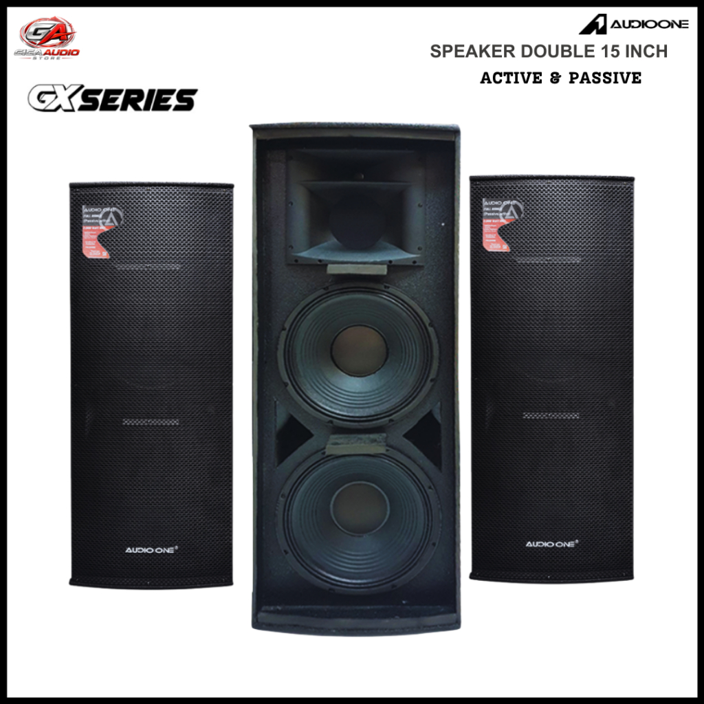 Speaker 15 Inch Pasif Aktif AUDIO ONE GX 215 Full Bass Fullrange Original I GA