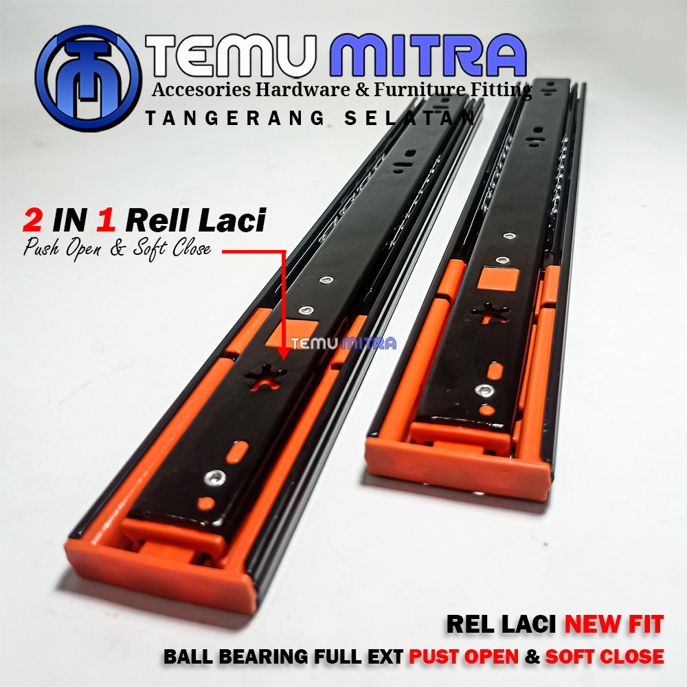 Rel Laci New Fit Double Push Open & Slow motion, Rel Double Slow Motion Push Open- Rel Laci 2 in 1