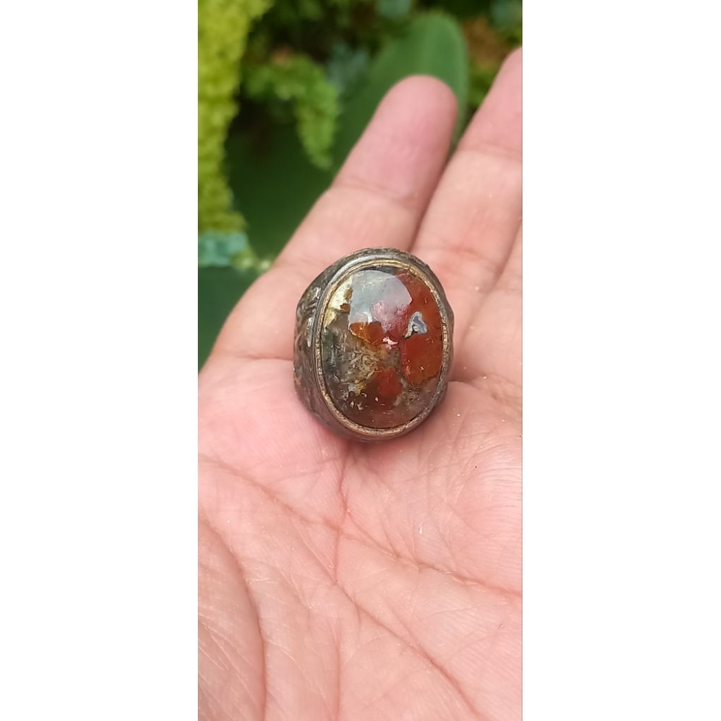 Cincin natural batu panca warna