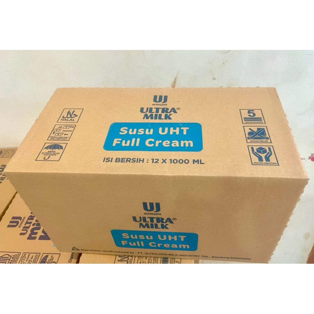 PROMO  SUSU ULTRA MILK FULLCREAM 1 LITER 1000ML ISI 12 PERKARTON