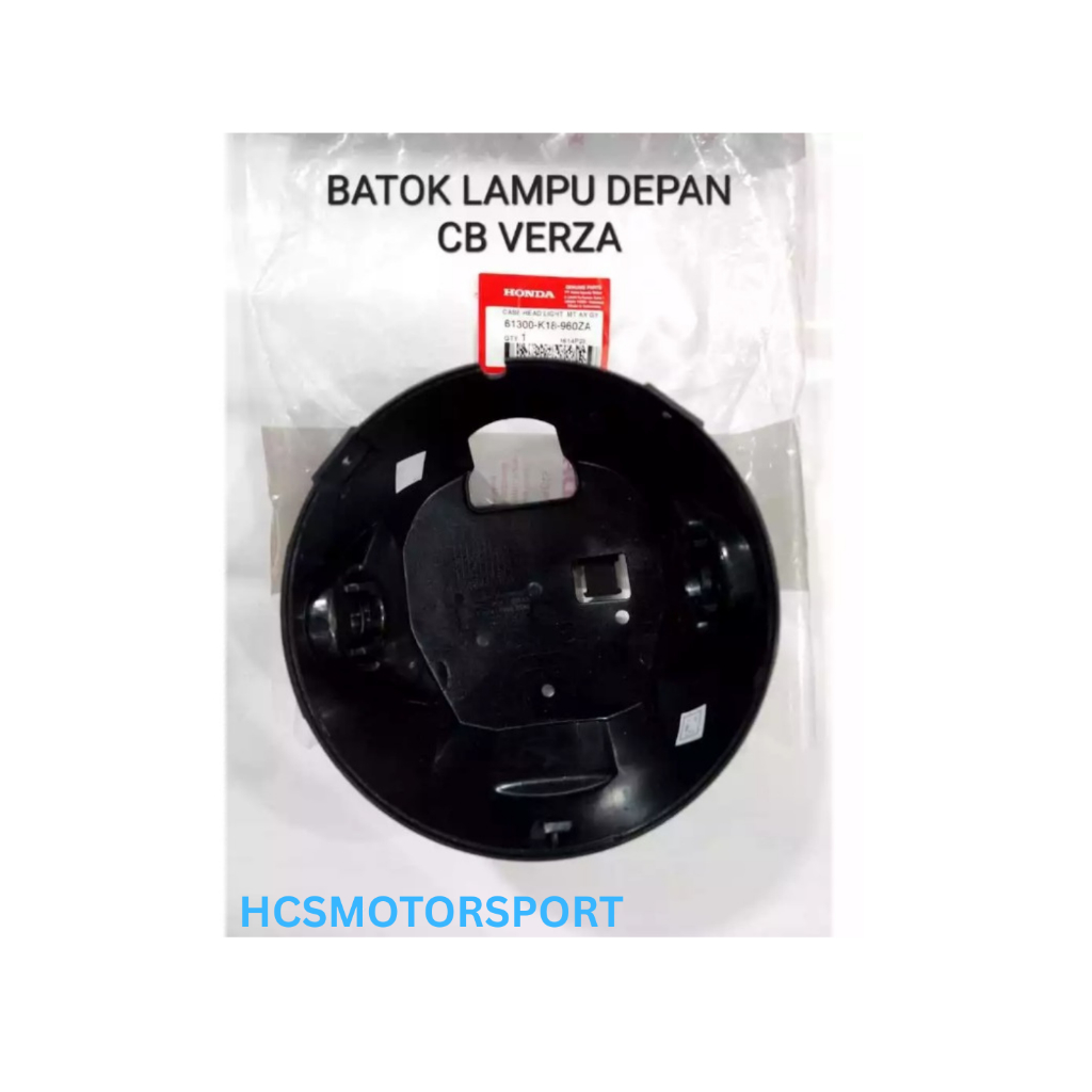 COVER BATOK BELAKANG DUDUKAN REFLEKTOR LAMPU DEPAN CB VERZA CB150 VERZA ORIGINAL ASLI 61300-K18-960Z