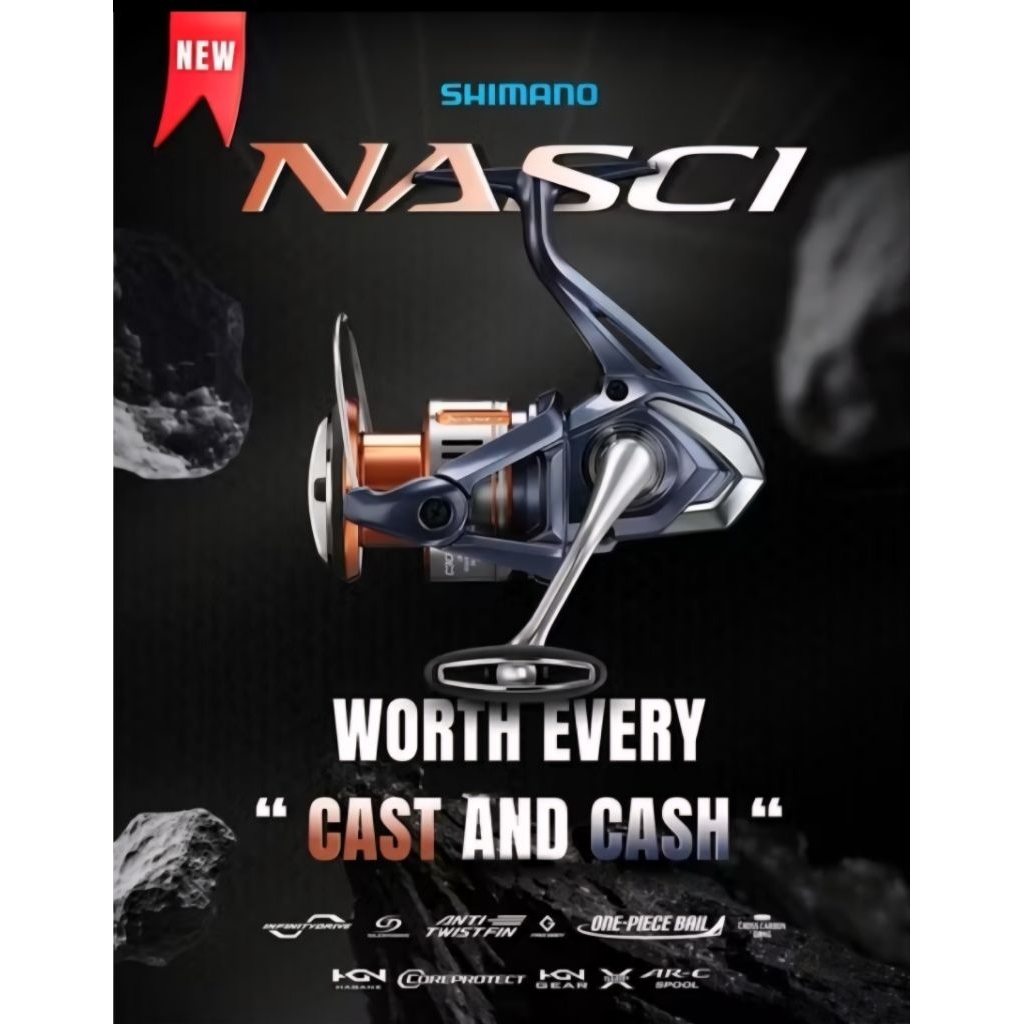Shimano Nasci New 2025 / 2500HG / 3000HG