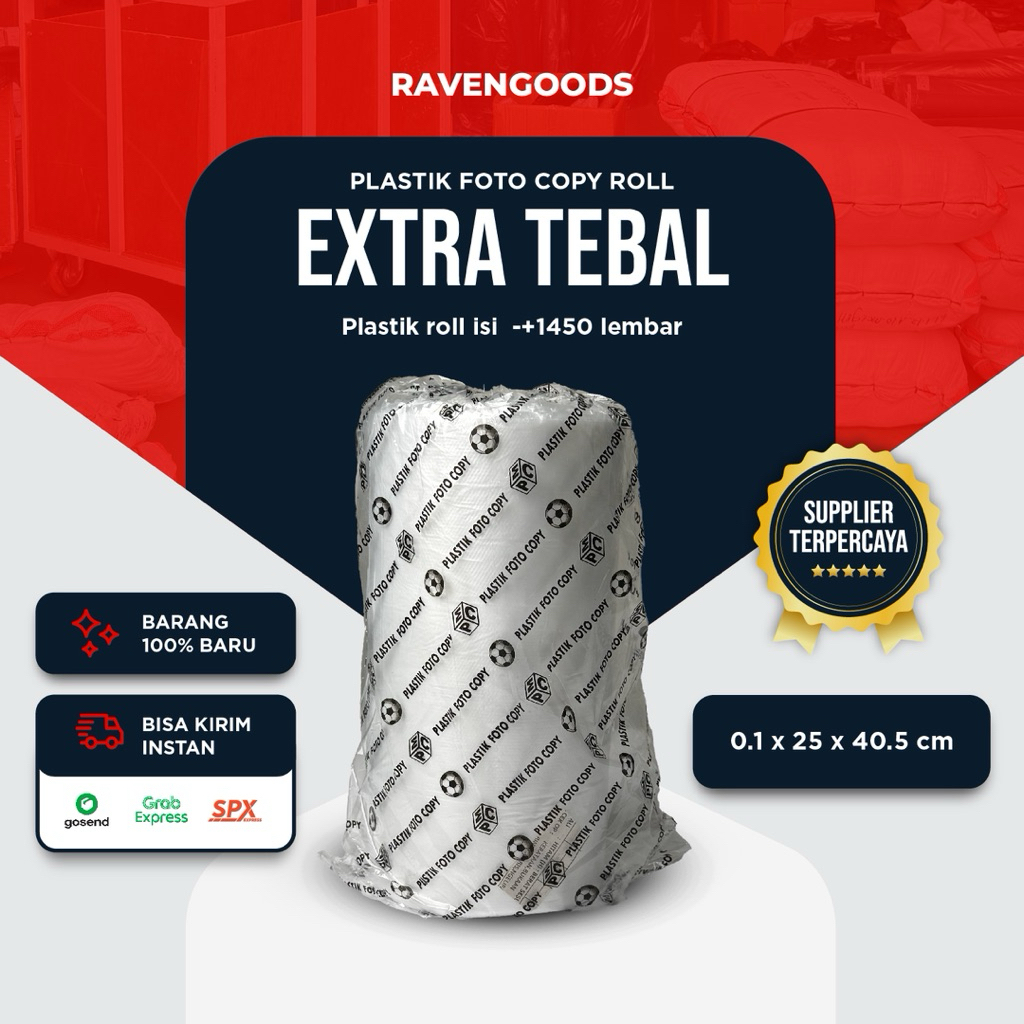 Plastik Fotocopy Roll / Plastik Buah / Plastik HD Roll uk 25x40