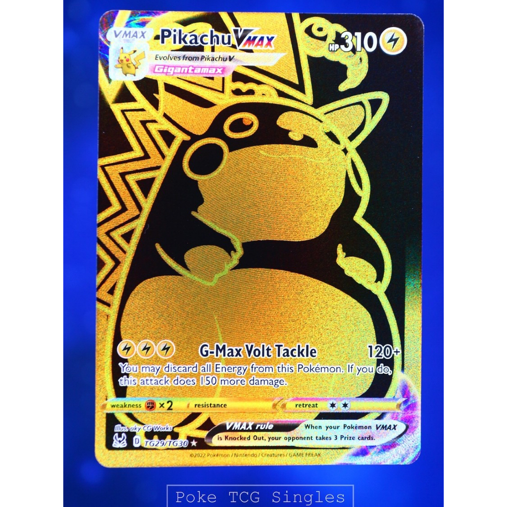 English Pikachu VMAX TG 29 Secret Rare - Lost Origin - Kartu Pokemon TCG ENG