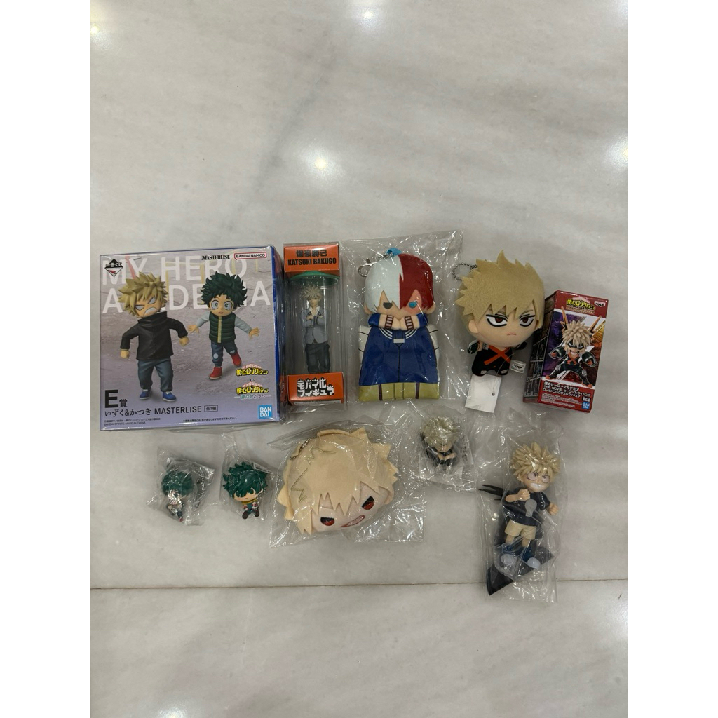 My Hero Academia Original Japan Gasha Gashapon Gacha Gachapon Plush Mini Figure WCF Bakugo Shoto tod