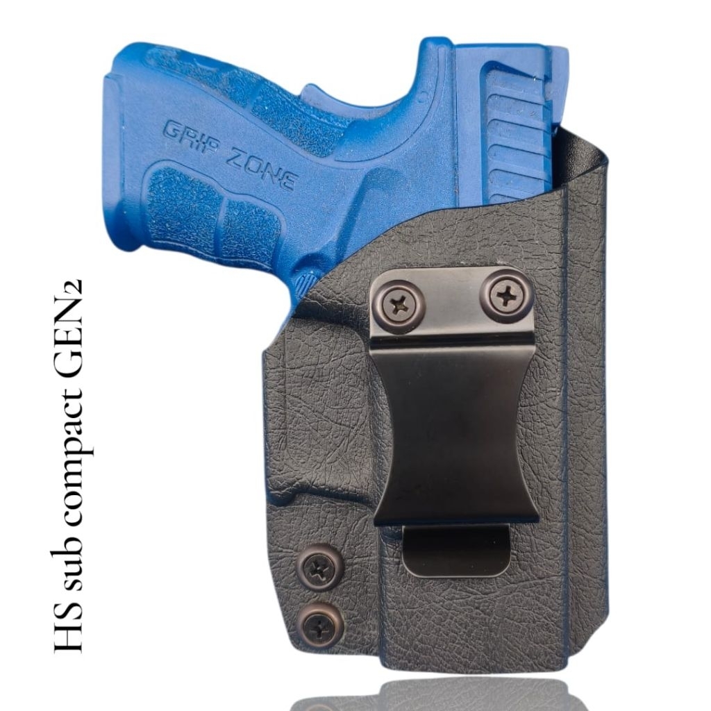 Holster HS9 Pendek Motif Kulit HS Baby Leather IWB Selip Pinggang