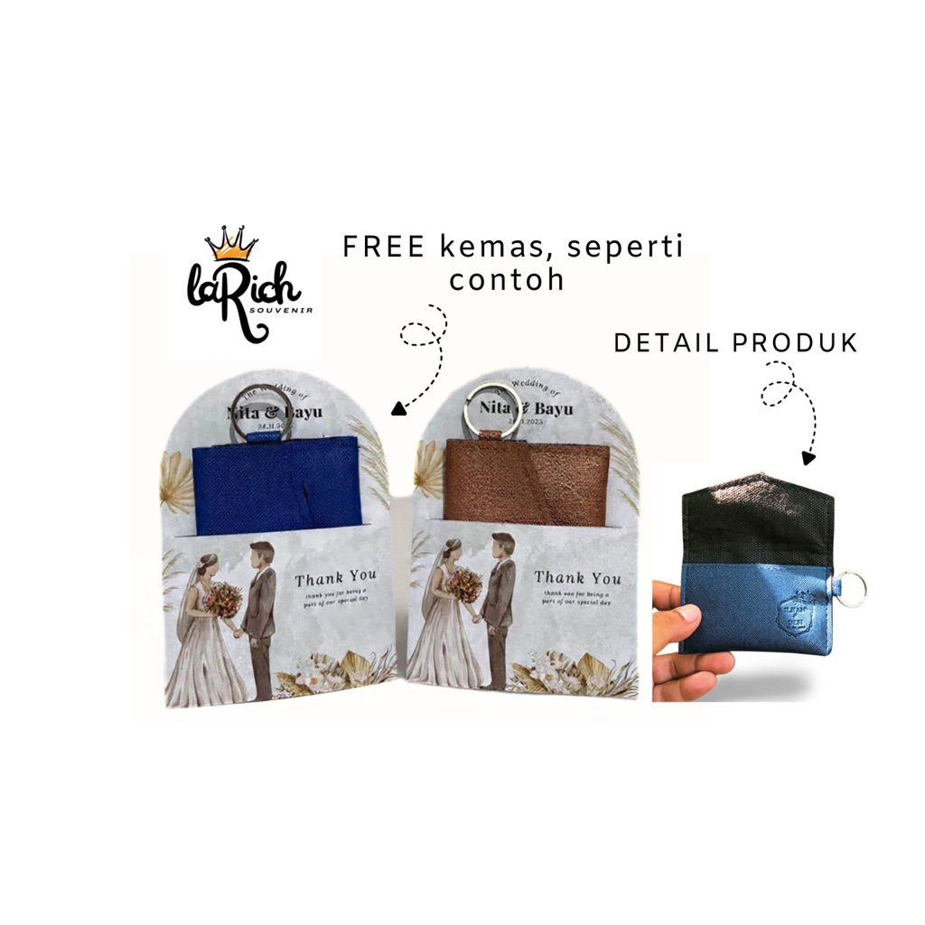 souvenir dompet gantungan kunci / gantungan kunci dompet / sovenir bermanfaat / sovenir pernikahan