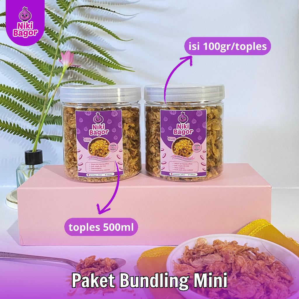 Paket Bundling 100 Gram Bawang Goreng Premium (2 Toples)