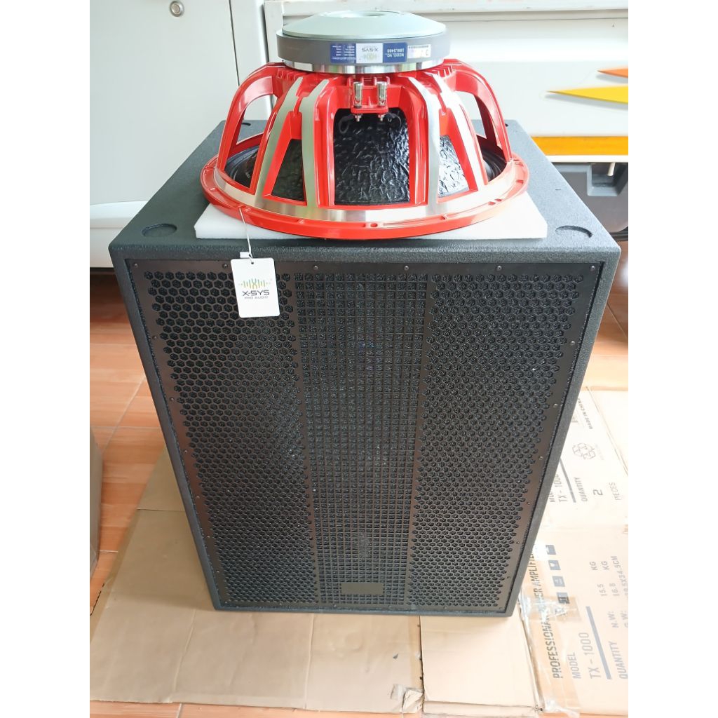 BOX SUBWOFER/ MONITOR MODEL RCF untuk speaker 18 inchi Grill Import bisa Paket Speaker komplit